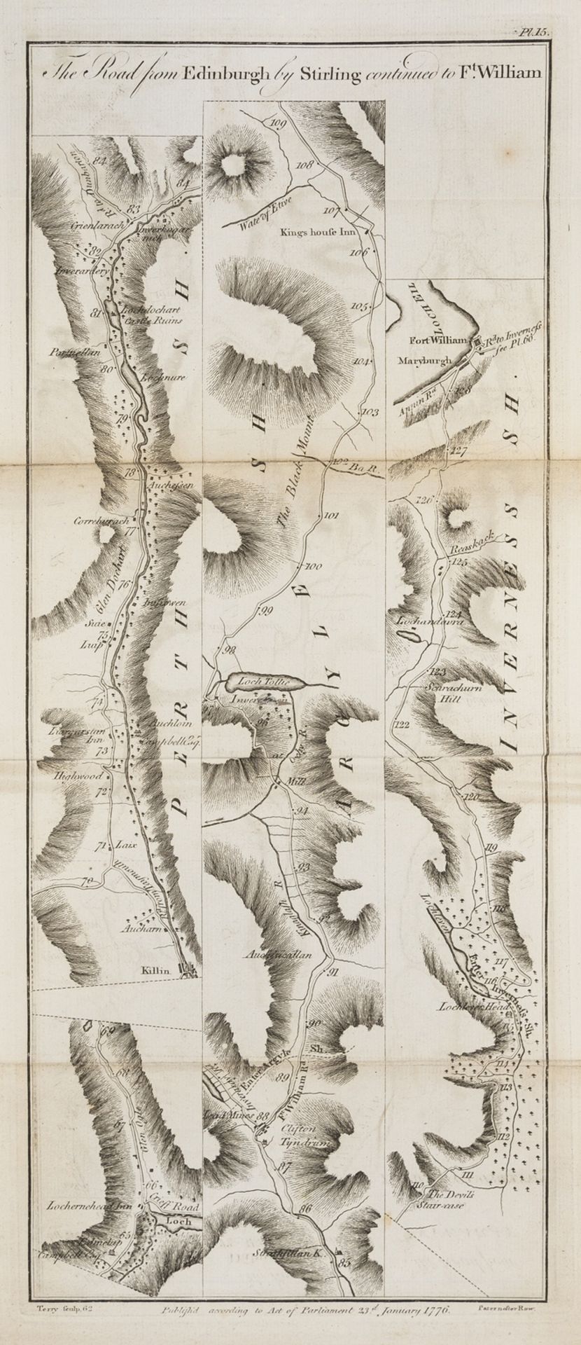 Scotland.- Taylor (George) and Andrew Skinner., Taylor & Skinner's Survey and Maps of the Roads of …