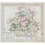 France.- [Chanlaire (Pierre-Gregoire) & Dumez.] Atlas National Portatif de la France, 92 maps, …