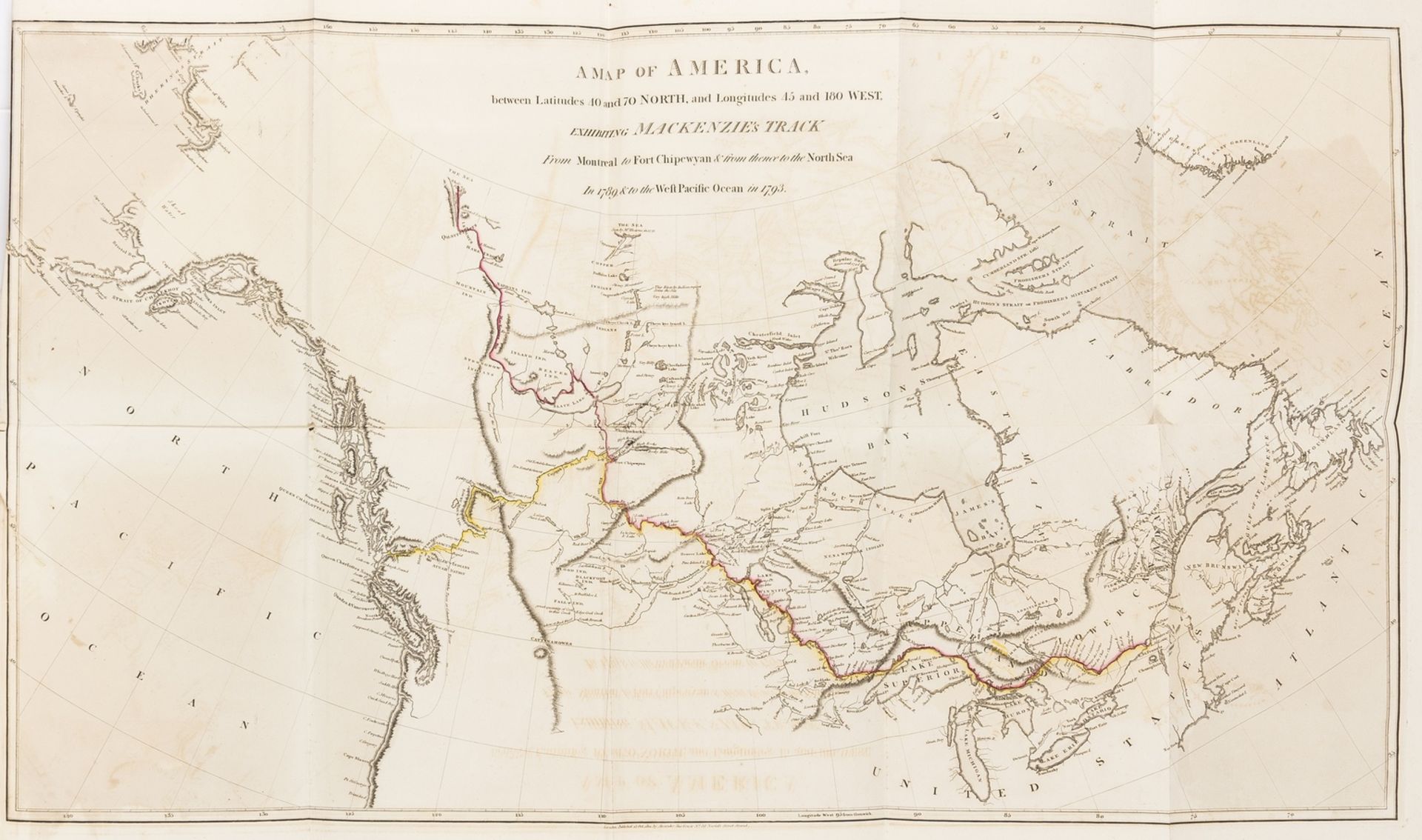 North America.- Mackenzie (Alexander) Voyages from Montreal, on the River St. Laurence, through …