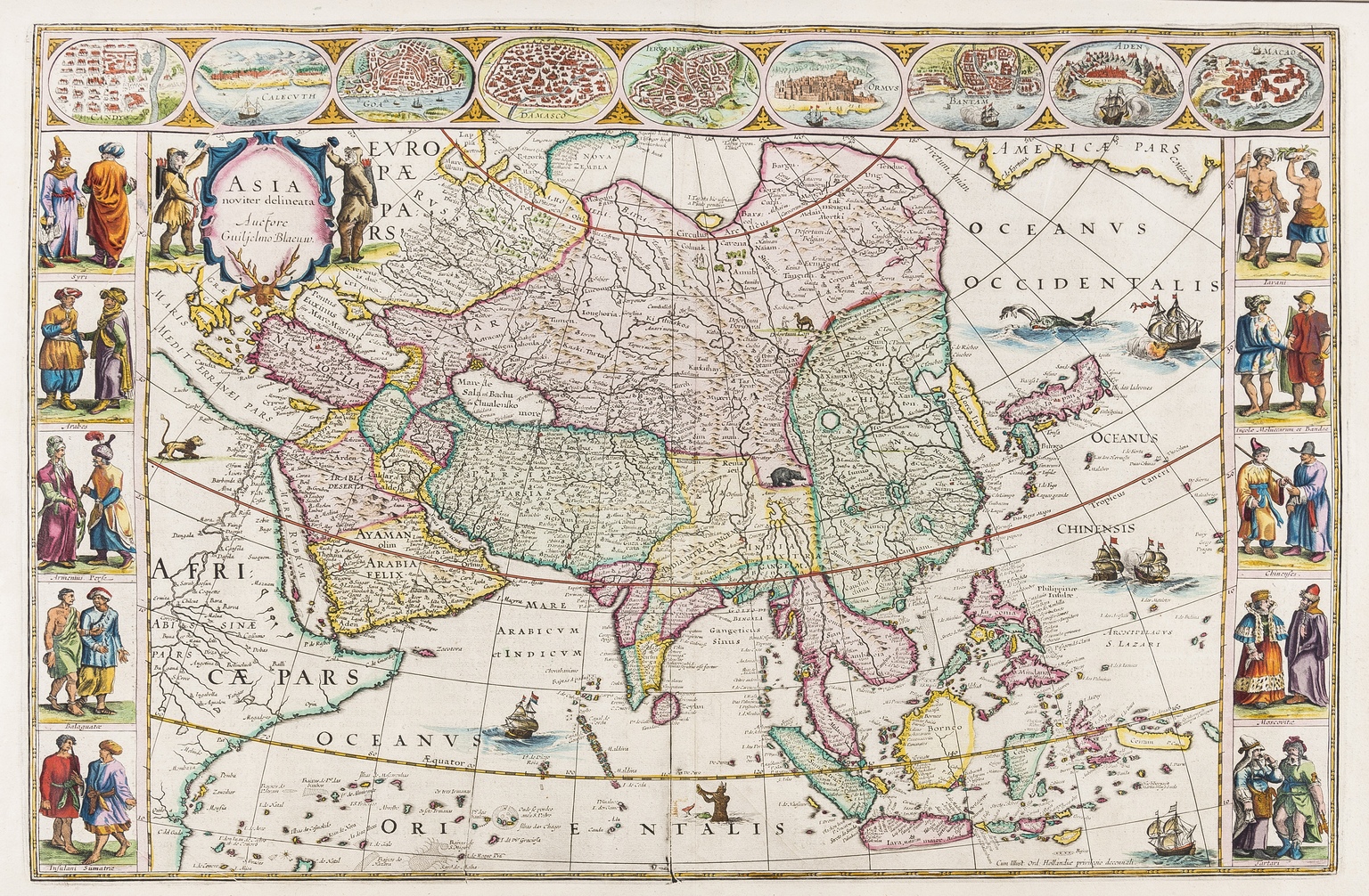 Asia.- Blaeu (Willem Jansz.) Asia Noviter Delineata, [c. 1643].