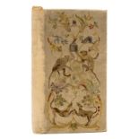 Embroidered Binding.- Morley (Henry) A Bundle of Ballads, ivory silk embroidered in gold thread …