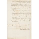 Royal Society.- Hauksbee (Francis, Clerk to the Royal Society) Letter signed to William Mace, …