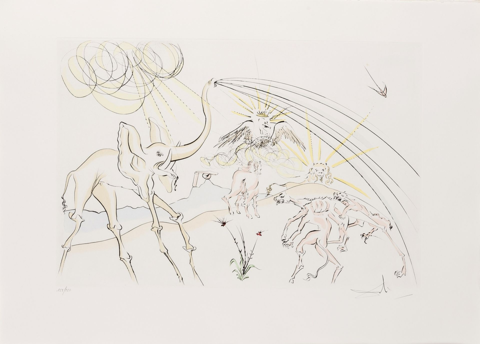 Salvador Dali (1904-1989) Le Bestiaire de la Fontaine Dalinise (Michler & Lopsinger 653-664) - Bild 11 aus 14