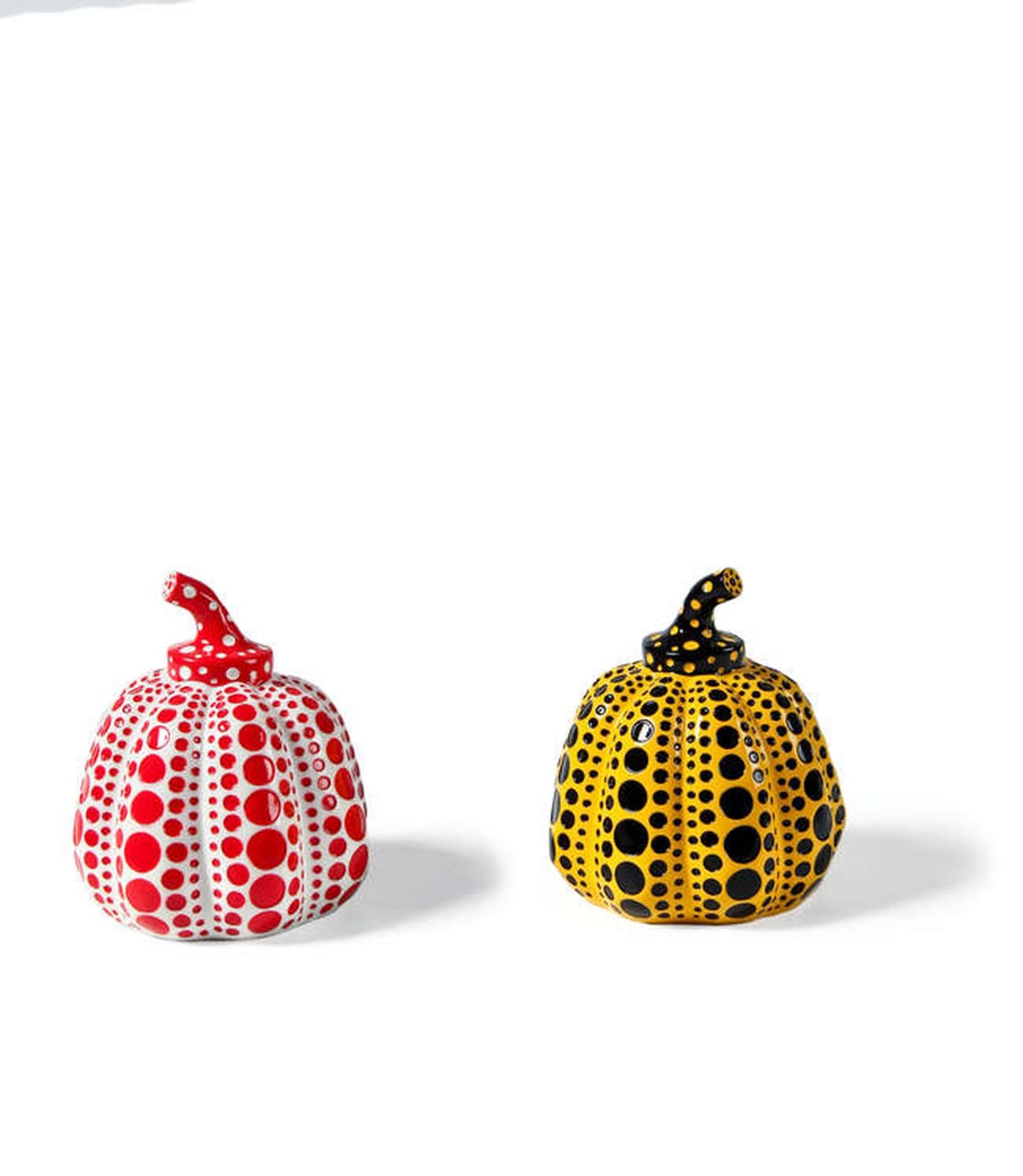 Yayoi Kusama (b.1929) Pumkins (Yellow/Black & Red/White)