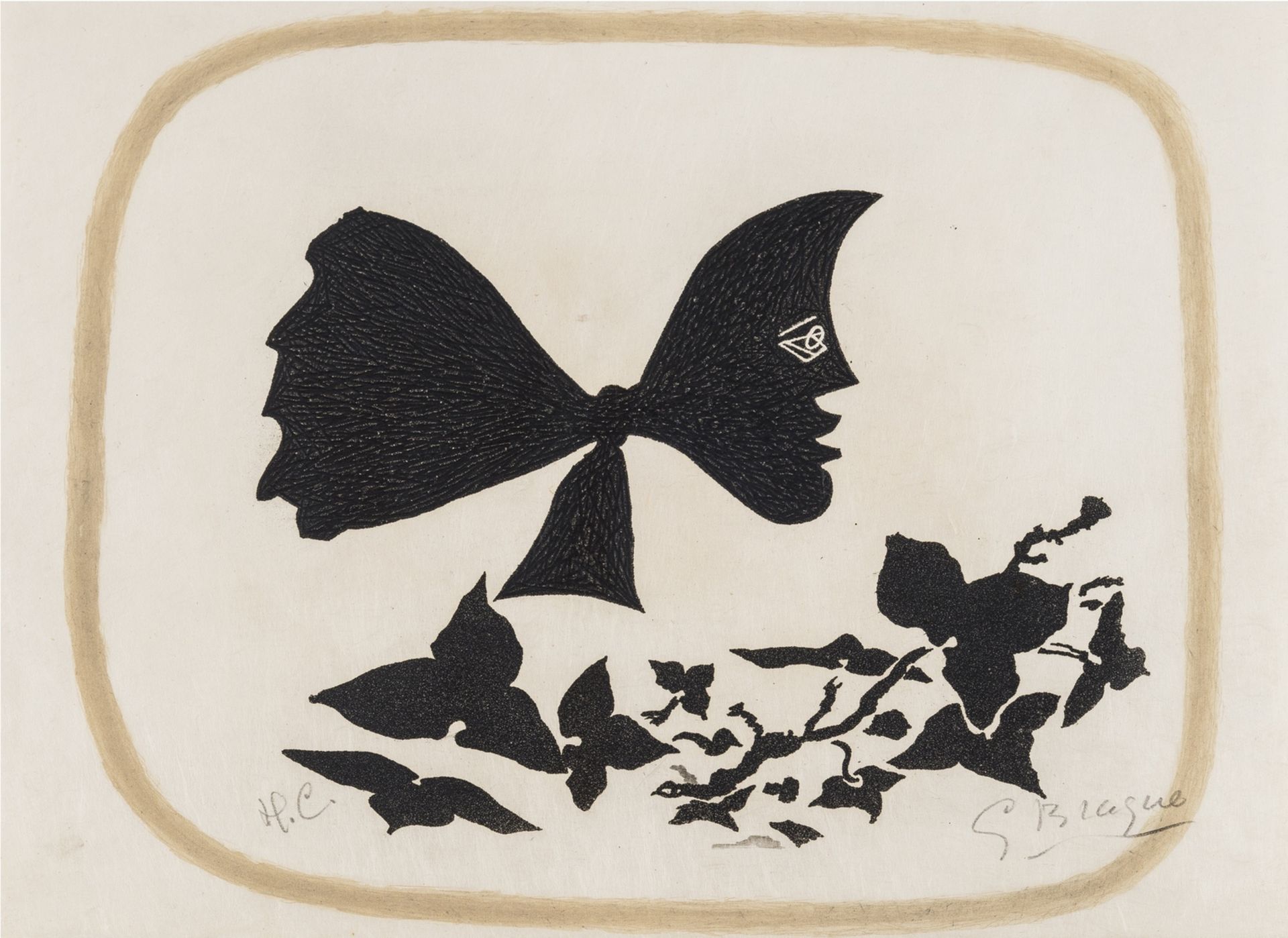 Georges Braque (1882-1963) Août. Frontispiece (see Vallier 135)