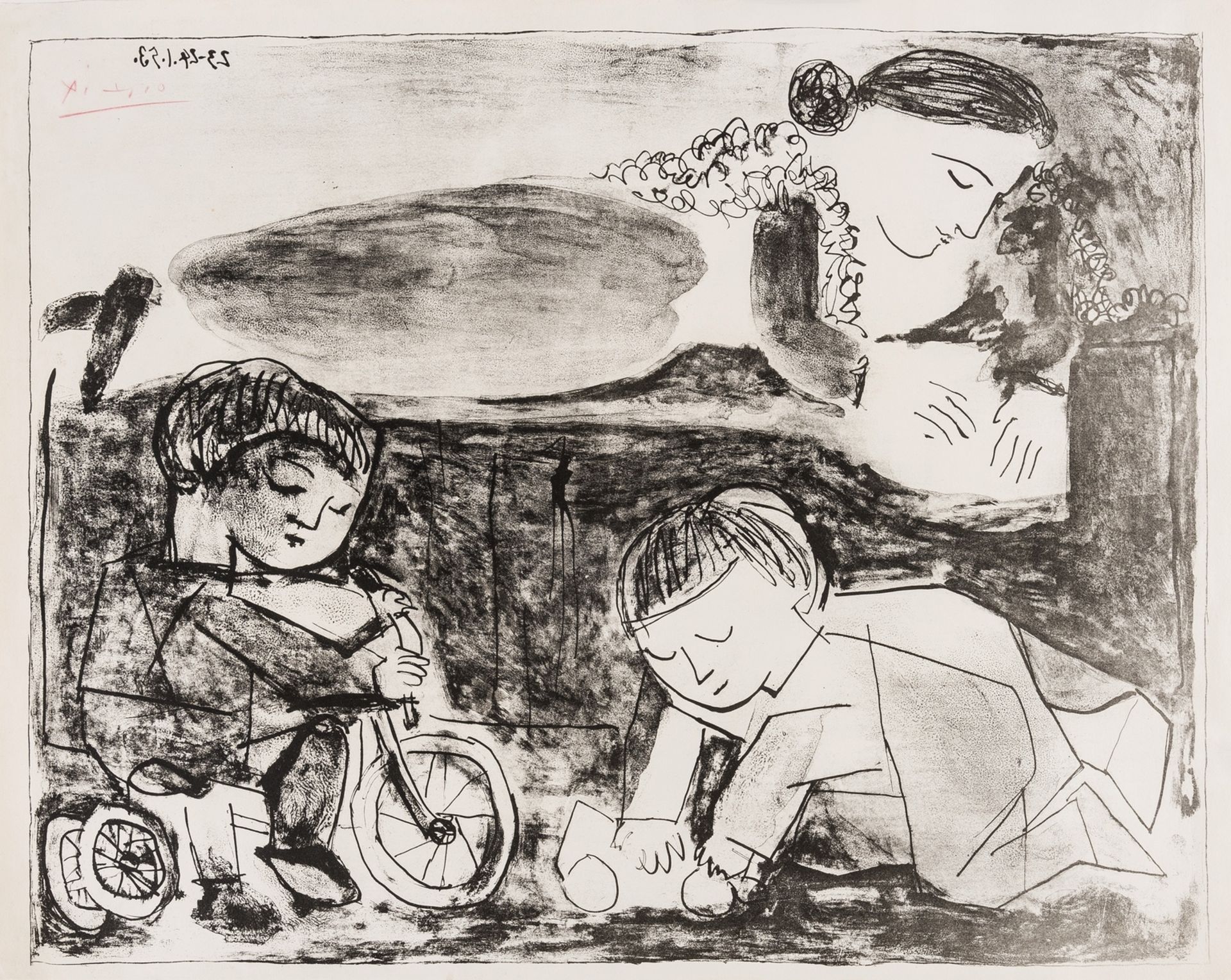 Pablo Picasso (1881-1973) Les Jeux et la lecture (Bloch 741; Mourlot 240)