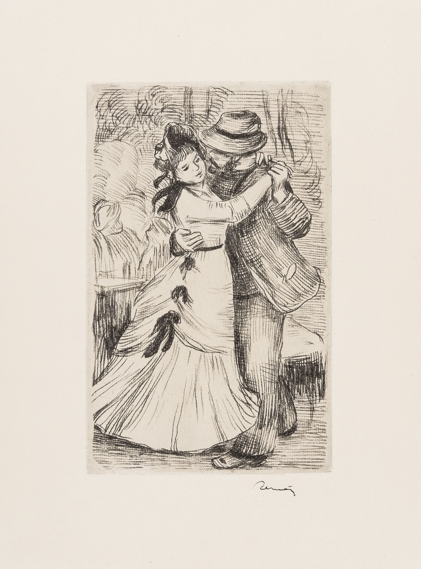 Pierre-Auguste Renoir (1841-1919) La Danse a la Campagne, 2E Palanche (Delteil 2)