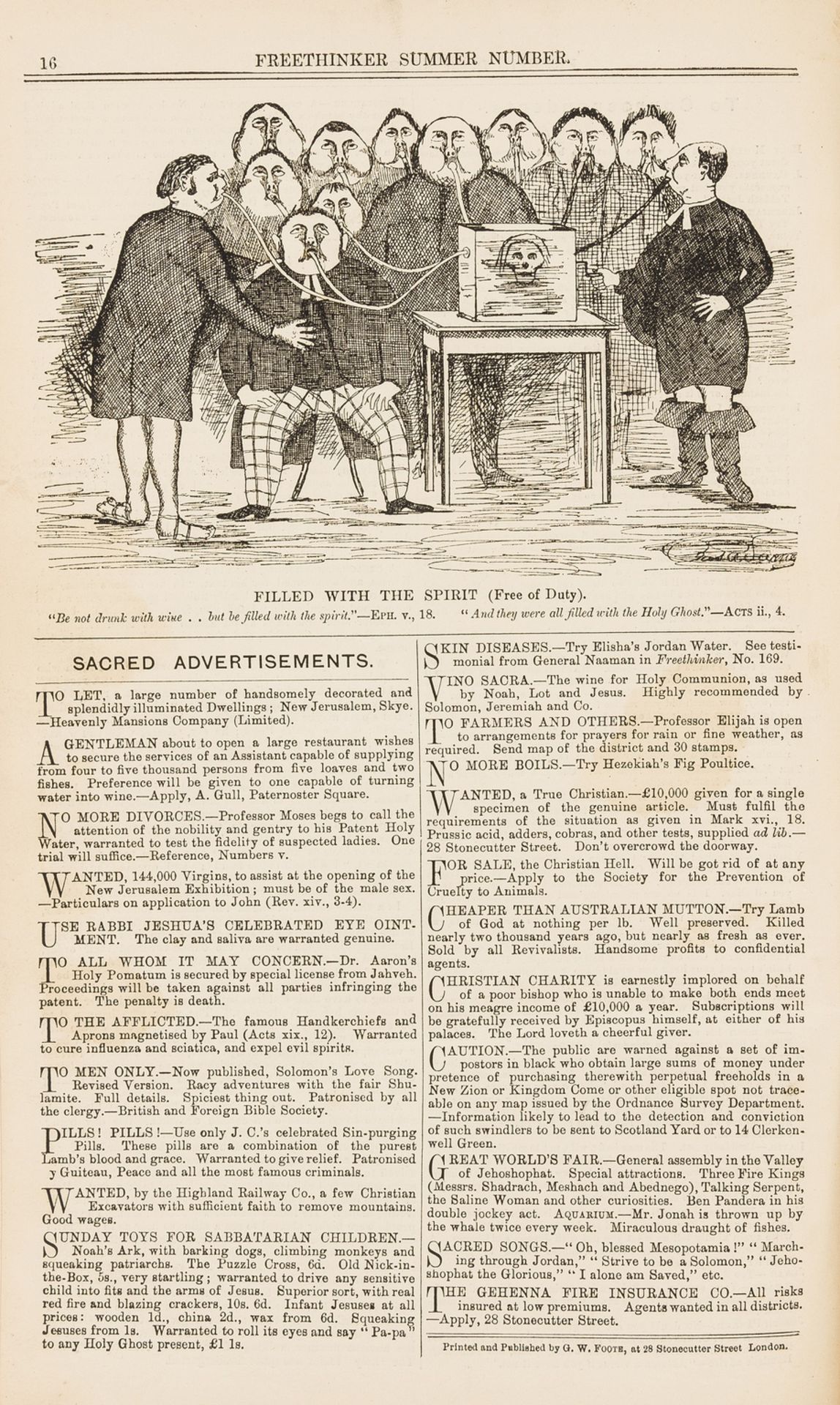 Victorian Secular Journal.- Bradlaugh (Charles, editor) The National Reformer, 2 vol., vol. XIX & …