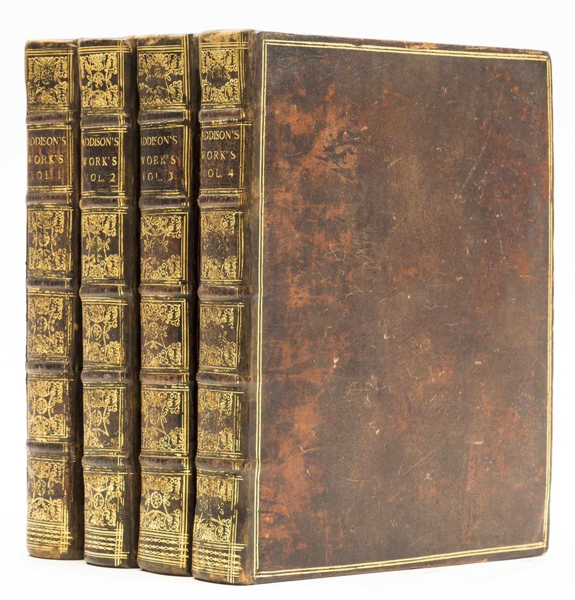 Addison (Joseph) The Works, 4 vol., for Jacob Tonson, 1730.