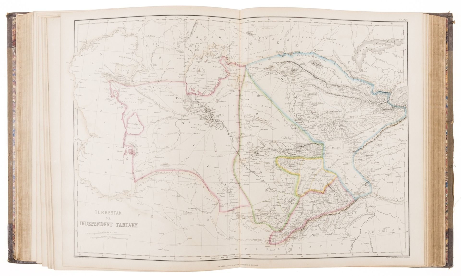 Atlases.- Blackie (W.G.) The Imperial Atlas of Modern Geography, 2 vol., 100 maps hand-coloured in …