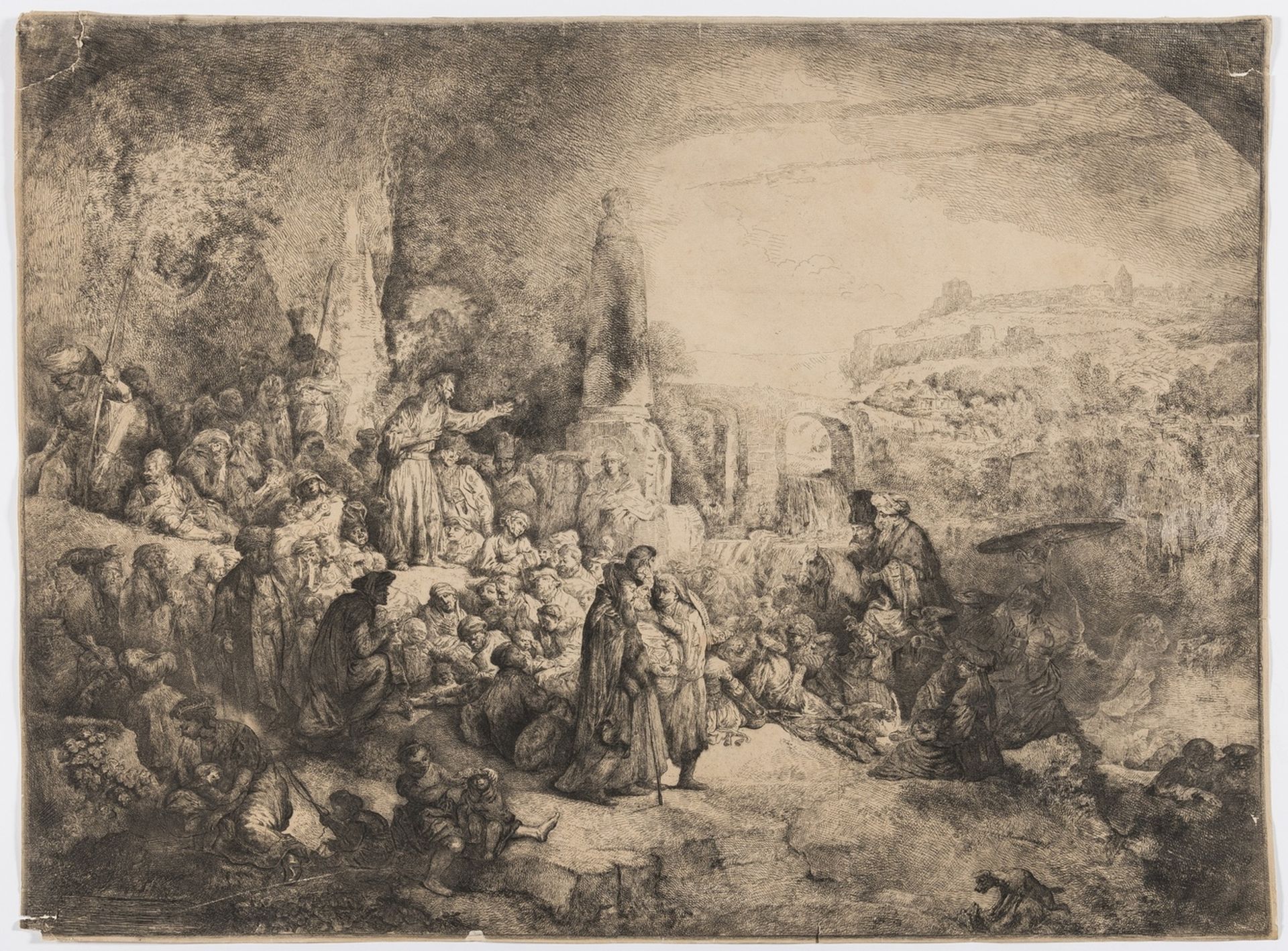 Rembrandt.- Norblin de La Gourdaine (Jean-Pierre) The sermon of St John the Baptist, 1808; and 10 …