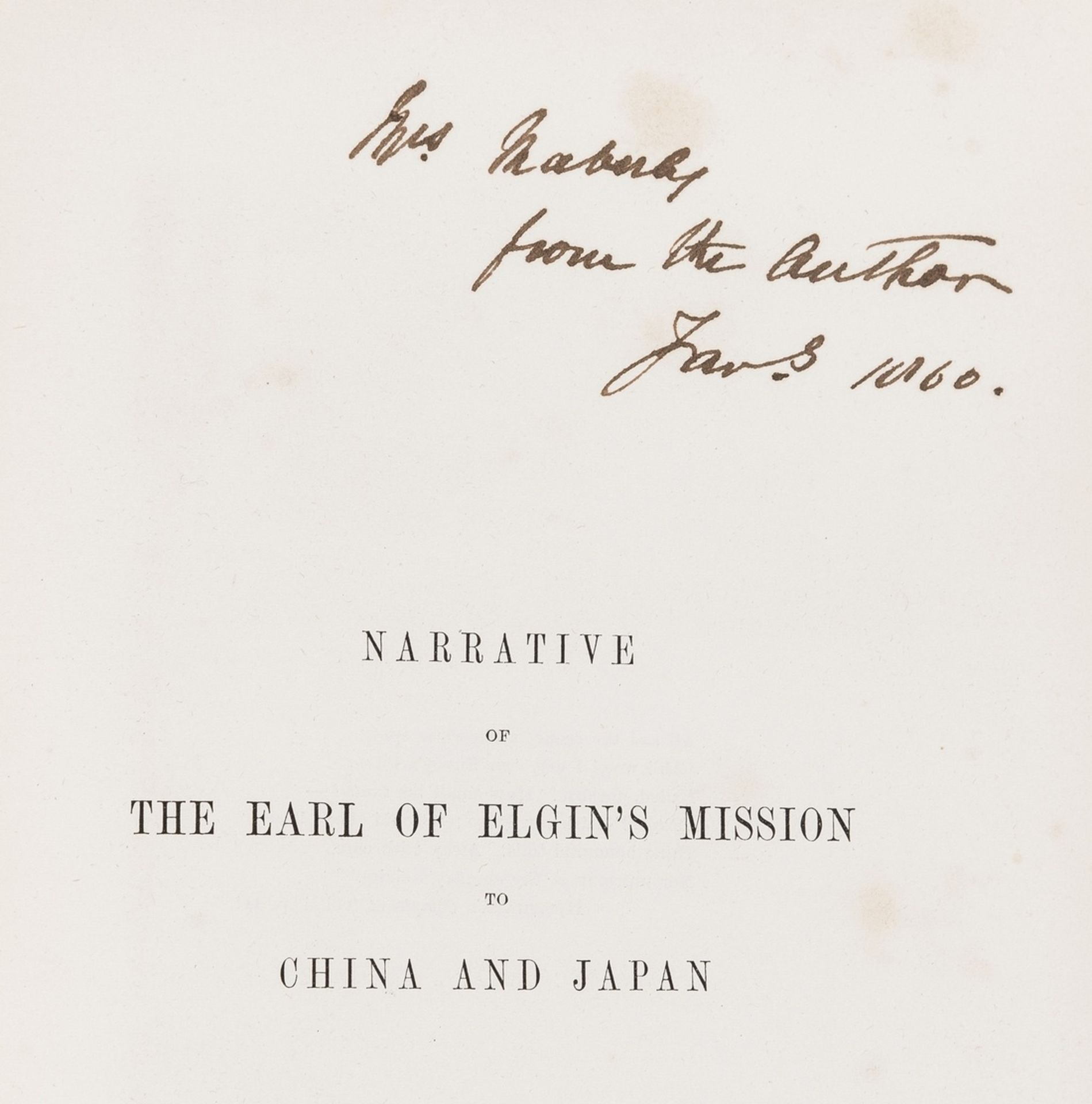 China and Japan.- Oliphant (Laurence) Narrative of the Earl of Elgin's Mission to China and Japan, … - Bild 2 aus 2