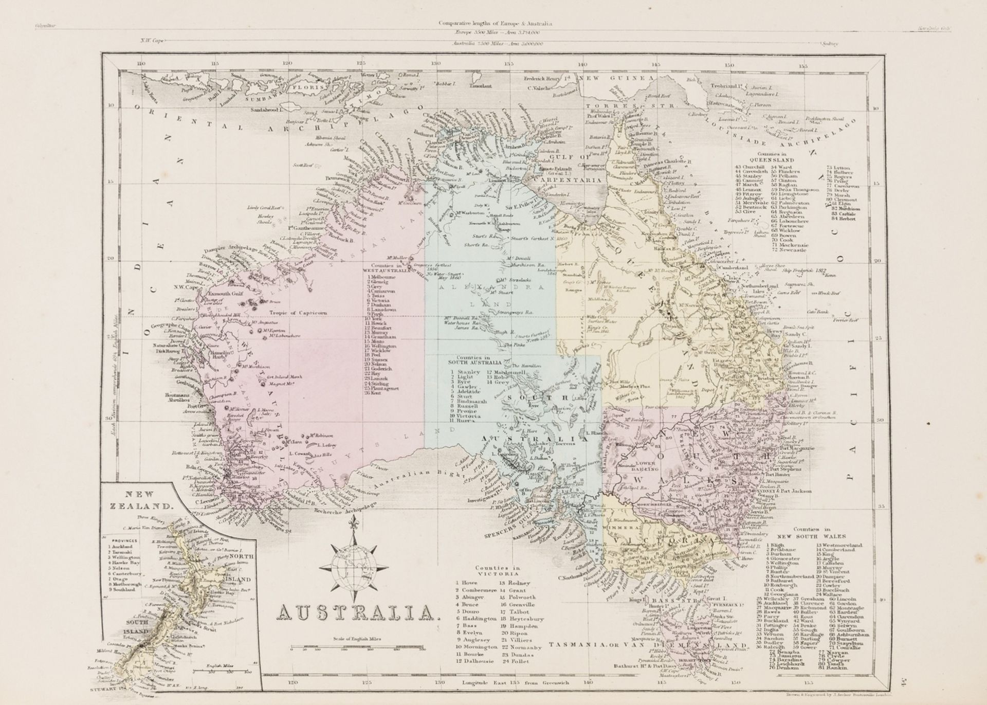Atlases.- Hughes (William) The New Comprehensive Atlas of Modern Geography, London, Edinburgh & …