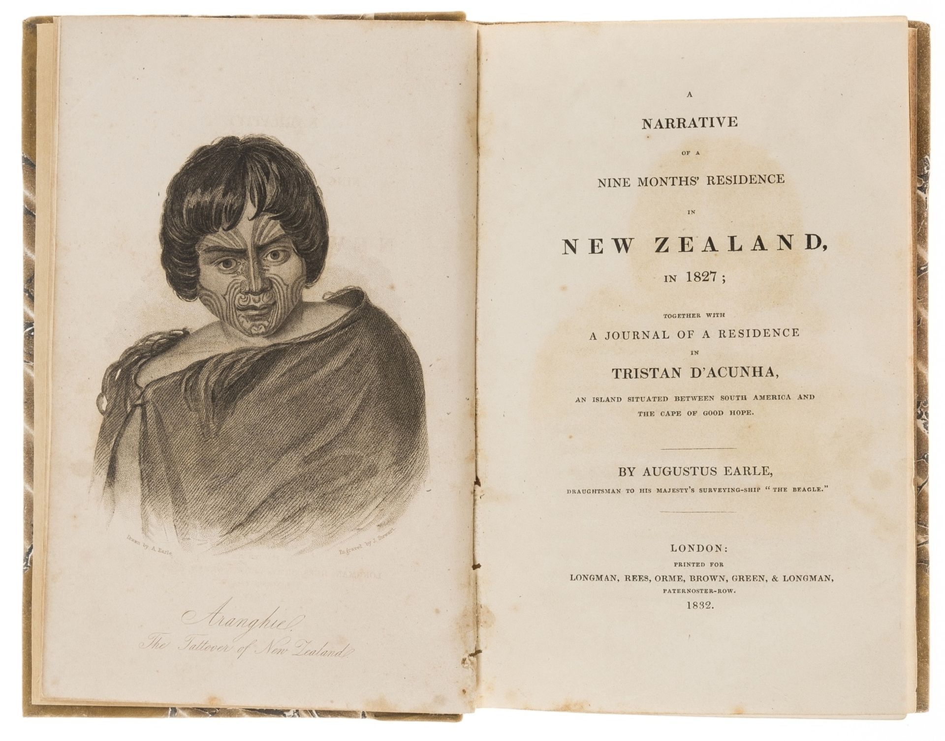 New Zealand.- Earle (Augustus) A Narrative of a Nine Months' Residence in New Zealand in 1827, …