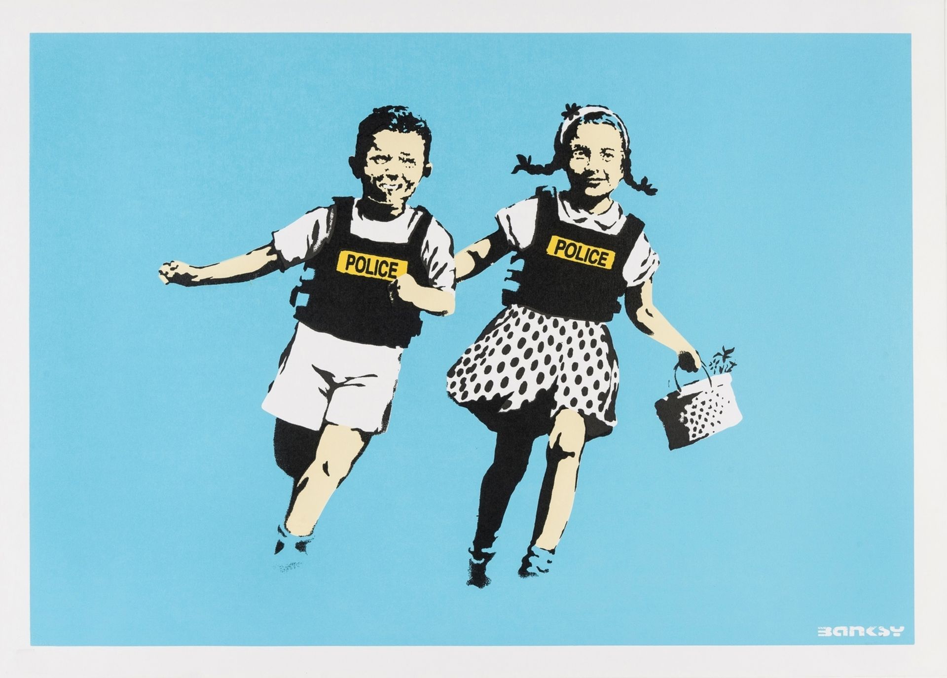 Banksy (b.1974) Jack and Jill (Police Kids)