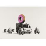 Banksy (b.1974) Donuts (Strawberry)