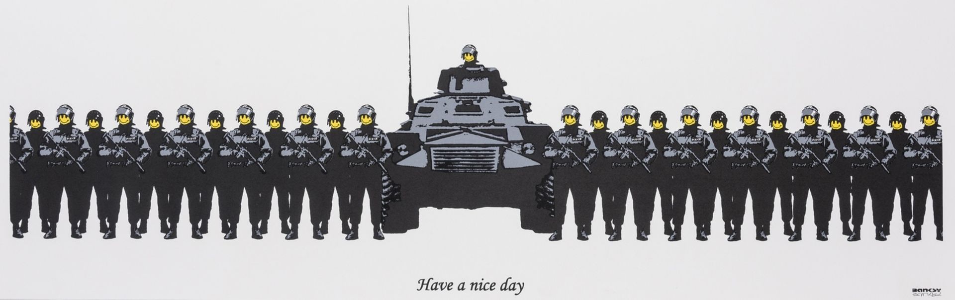 Banksy (b.1974) Have a Nice Day (Anarchist Book Fair)