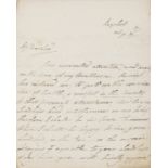 18th & 19th century Letters.- Burgoyne (Lady Charlotte) 2 Autograph Letters signed to "My Dear …