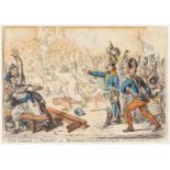 Napoleon.- Gillray (James) Exit Libertè a la Francois!-or- Buonaparte closing the Farce of …