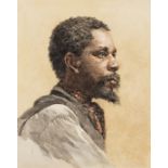 Black Europeans.- French School (late 19th or early 20th century) Two portraits of a man