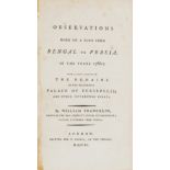 Voyages.- Francklin (William) Observations Made on a Tour from Bengal to Persia, in the Years …