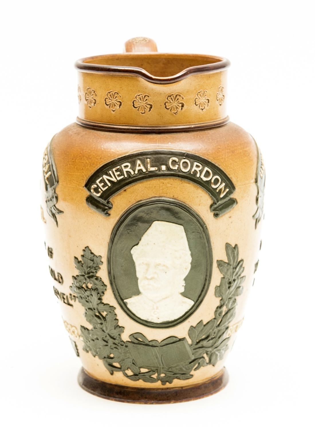 Africa.- Doulton Lambeth.- ['General Gordon' Commemorative Stonware Jug], c.1885. - Image 4 of 4