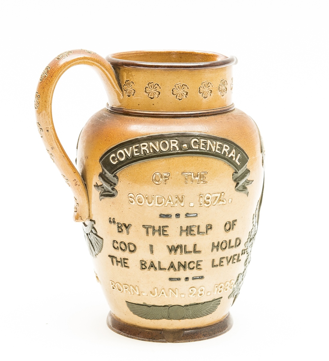 Africa.- Doulton Lambeth.- ['General Gordon' Commemorative Stonware Jug], c.1885. - Image 2 of 4