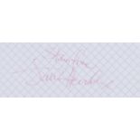 Hendrix (Jimi) Cut signature; together with a letter of provenance (2)