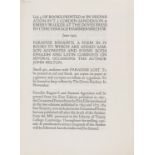 Doves Press.- List 4 of Books Printed & In Preparation...at the Doves Press..., 4pp., 1905 & …