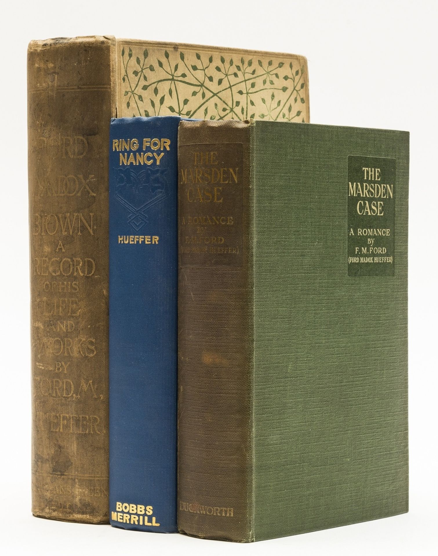 Ford (Ford Madox) The Marsden Case, first edition, 1923; and 2 others by the same, first editions …