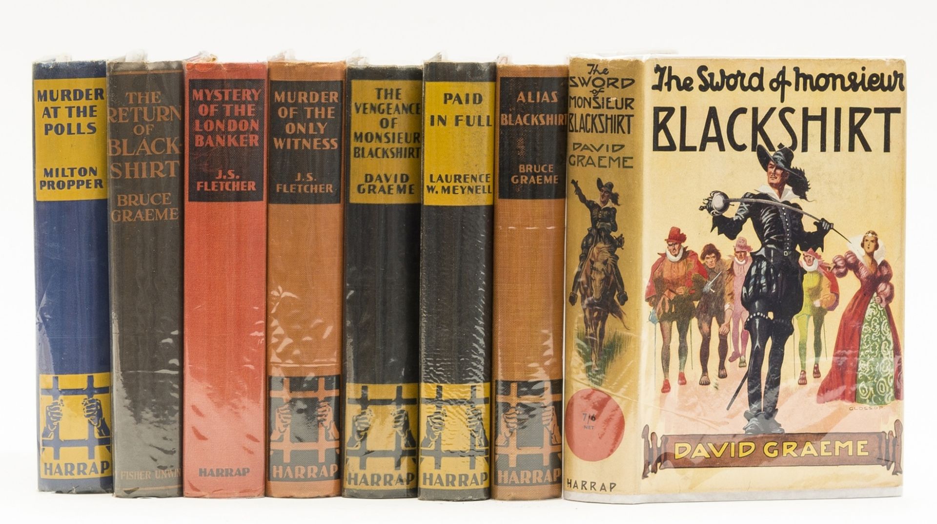 Detective fiction.- Graeme (David) The Sword of Monsieur Blackshirt, first edition, 1936; and 7 …