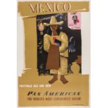 South America.- Kauffer (Edward Mcknight) Mexico. Pan American Airlines, 1949; and 3 others, …