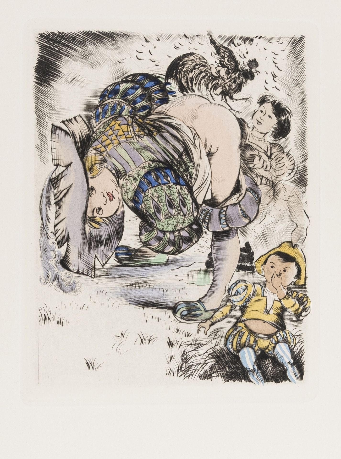 Rabelais (François) Gargantua, [one of 395 copies], hand-coloured dry-points by Gaston Barret, …