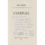 Updike (John) Couples, first edition, presentation inscription from the author to Sally Soames, …