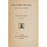 Sassoon (Siegfried) Counter-Attack and other Poems, first edition, 1918.