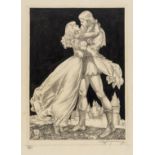 Original illustration.- Pogany (Willy) The Embrace, [early 20th century]; and another (2)