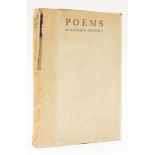 Mansfield (Katherine) Poems, first edition, 1923.