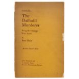 [Sassoon (Siegfried)] "Saul Kain". The Daffodil Murderer, first edition, 1913.