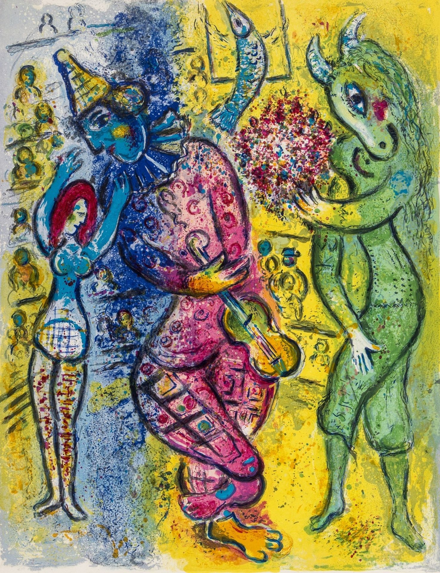 Chagall (Marc) Cirque, one of 270 copies on Arches signed by the artist, 38 lithographs, 23 … - Bild 10 aus 29