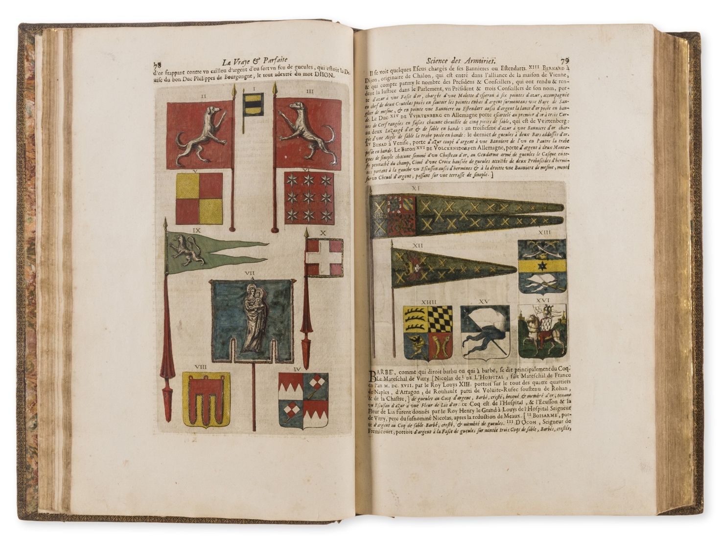 Geliot (Louvan) La Vraye et Parfaite Science des Armoiries.., numerous engraved coats-of-arms, all … - Image 3 of 5