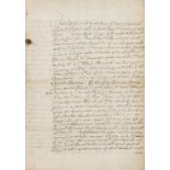 Survey of the King's Wardrobes.- Charles II (King) Draft addressed to the Lord Chamberlain and …