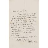 Ruskin (John) Autograph Letter signed to his Mrs [Maria] La Touche, [c. ?1860s], arranging to meet …