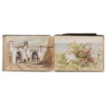 Gibraltar and Morocco.- Burgess (E.) Album of 50 original watercolours and drawings, 1878.