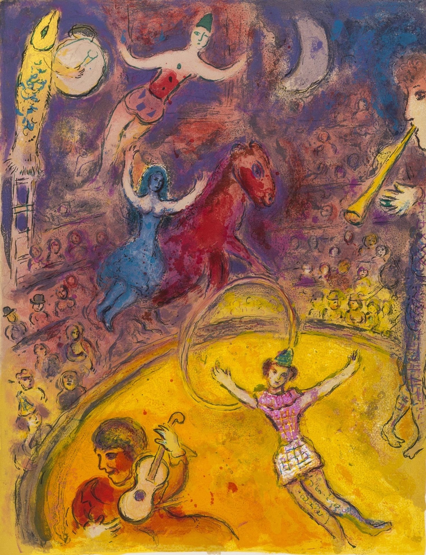 Chagall (Marc) Cirque, one of 270 copies on Arches signed by the artist, 38 lithographs, 23 … - Bild 4 aus 29