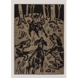 Gregynog Press.- [Mabinogion] Pryderi, one of 350 copies, linocuts by Kyffin Williams, Gwasg …