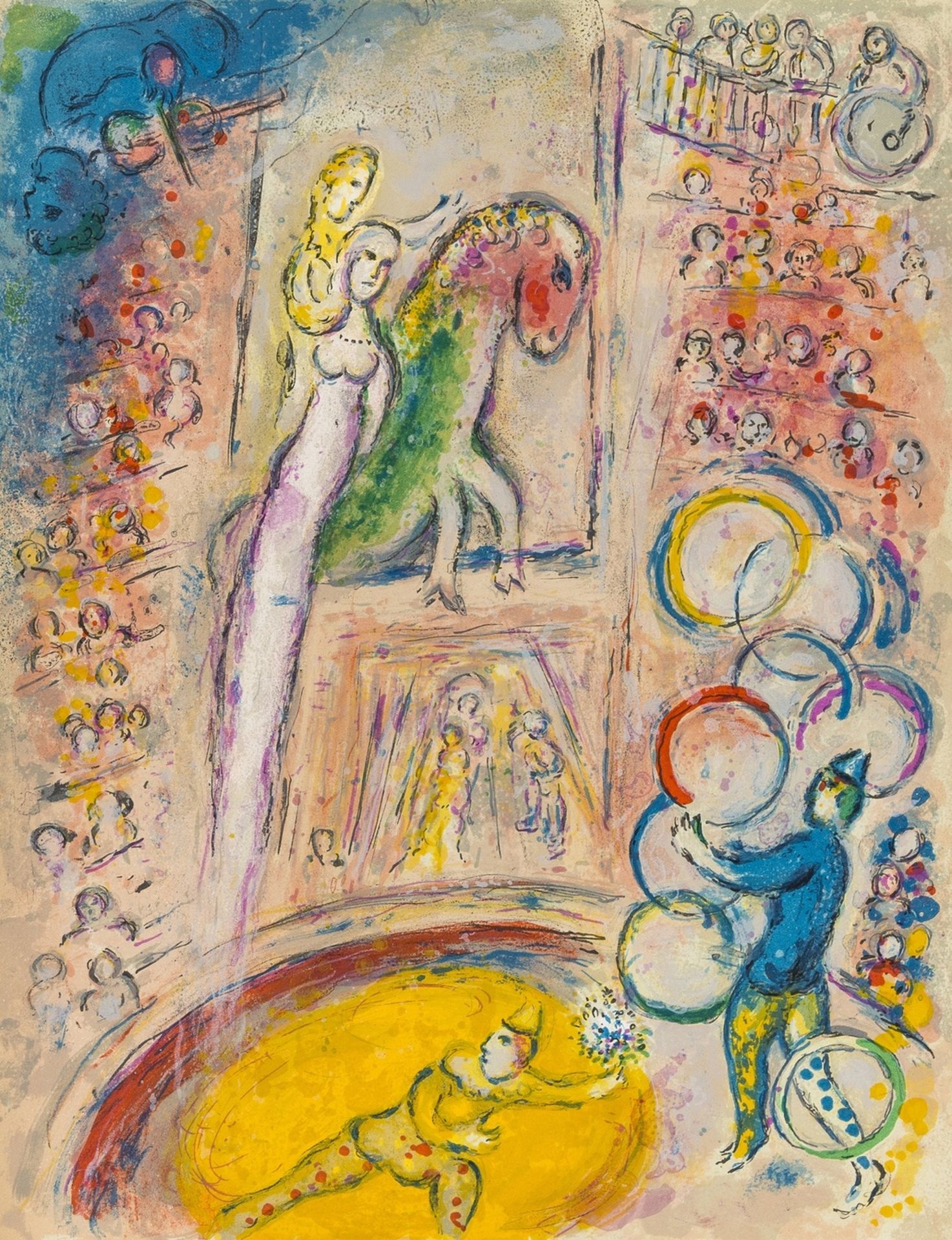 Chagall (Marc) Cirque, one of 270 copies on Arches signed by the artist, 38 lithographs, 23 … - Bild 12 aus 29