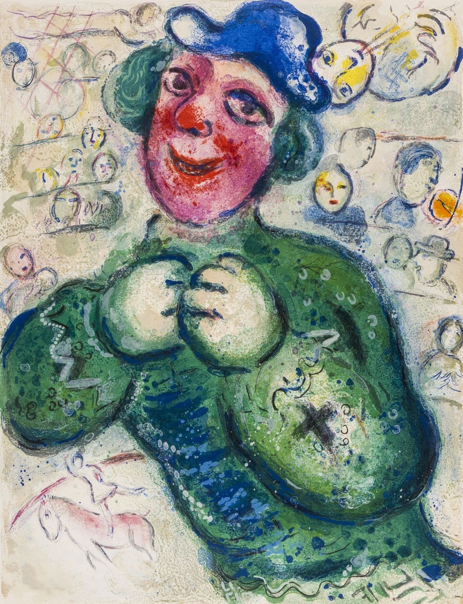 Chagall (Marc) Cirque, one of 270 copies on Arches signed by the artist, 38 lithographs, 23 … - Bild 22 aus 29