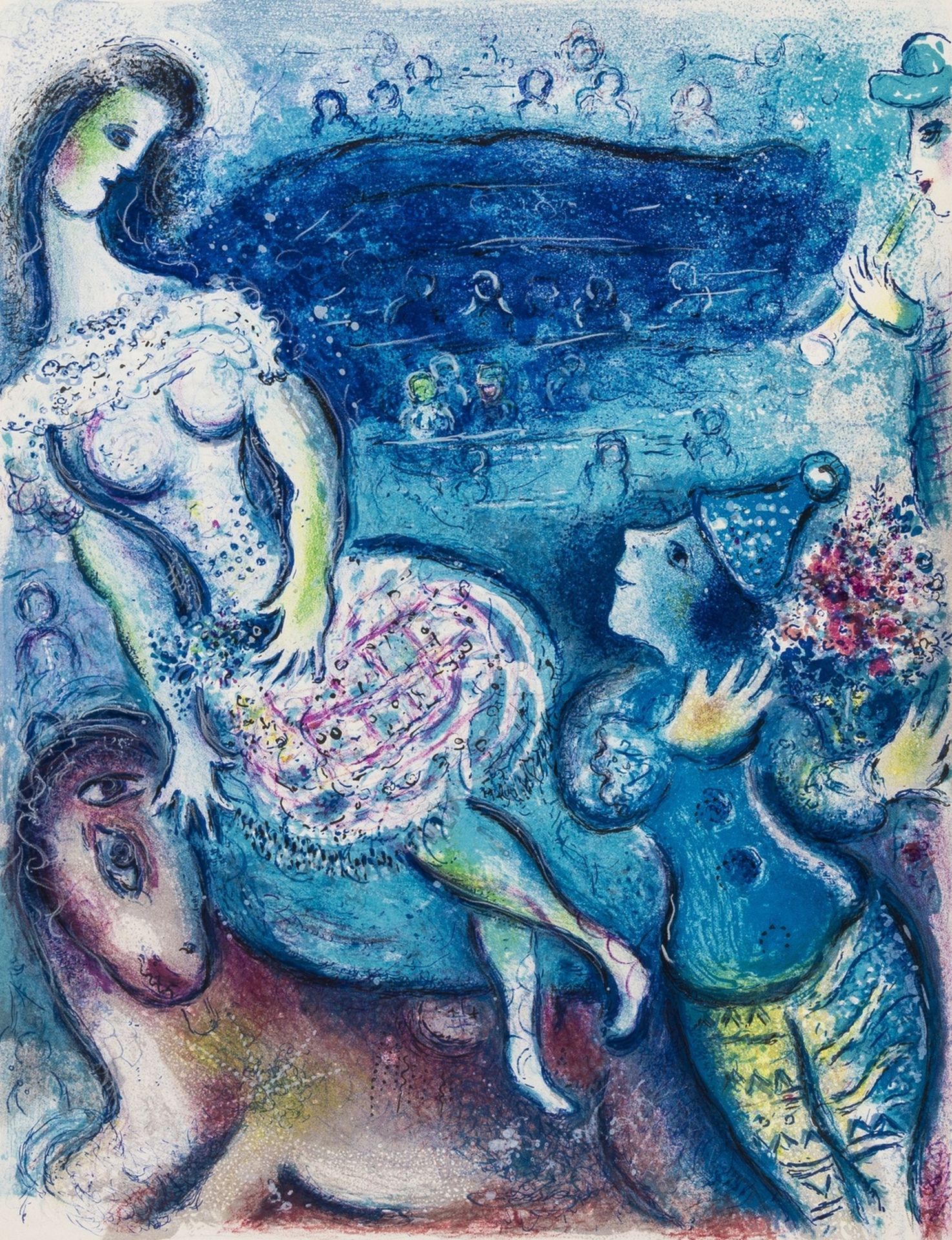 Chagall (Marc) Cirque, one of 270 copies on Arches signed by the artist, 38 lithographs, 23 … - Bild 5 aus 29