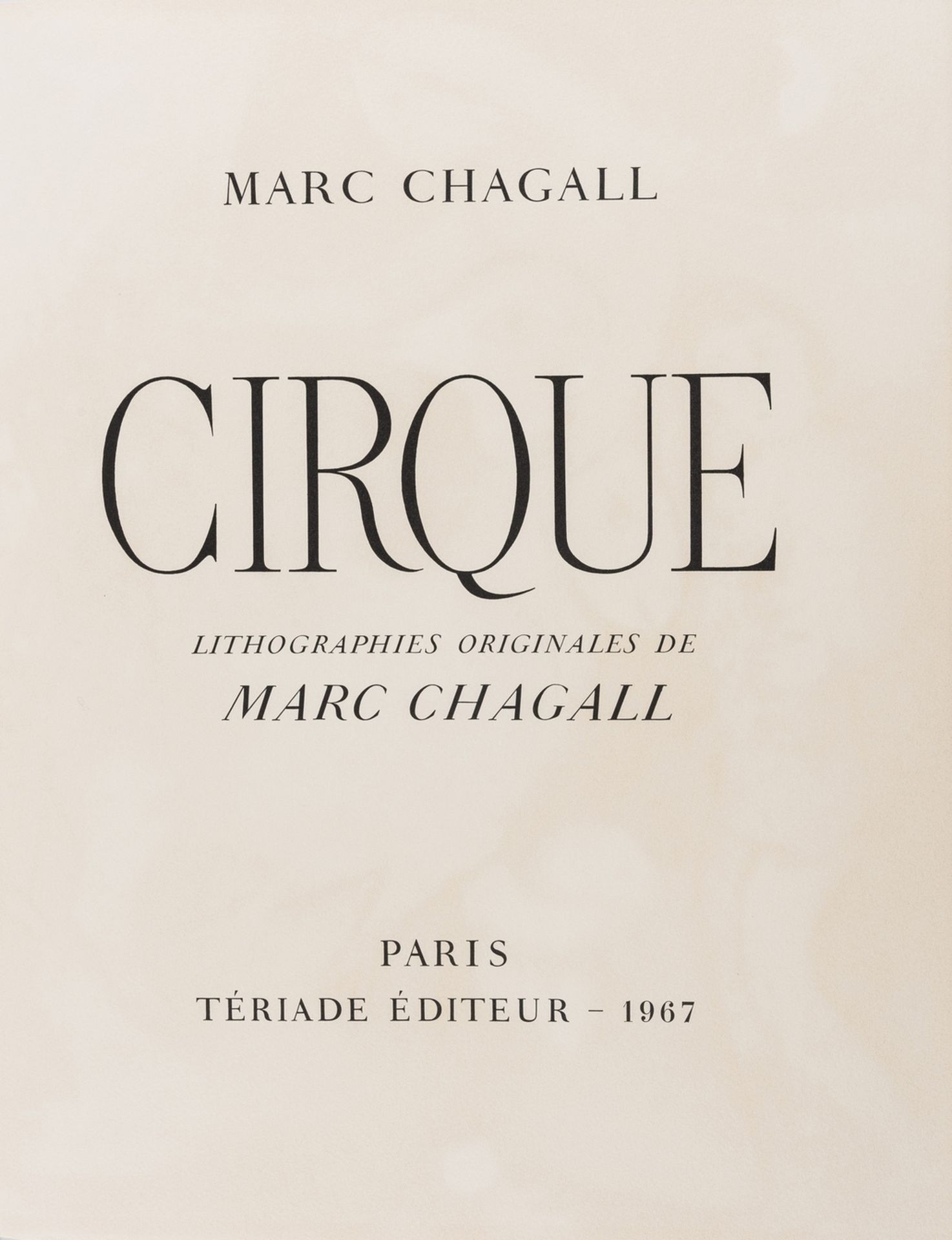 Chagall (Marc) Cirque, one of 270 copies on Arches signed by the artist, 38 lithographs, 23 … - Bild 28 aus 29