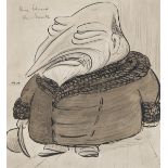 Beerbohm (Max) King Edward the Seventh, pen and ink with wash, [c. 1905-1910]